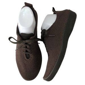 Arcopedico Womens 42 Shoes LS Shocks Knit Lace Up Brown Minimalist 10.5-11